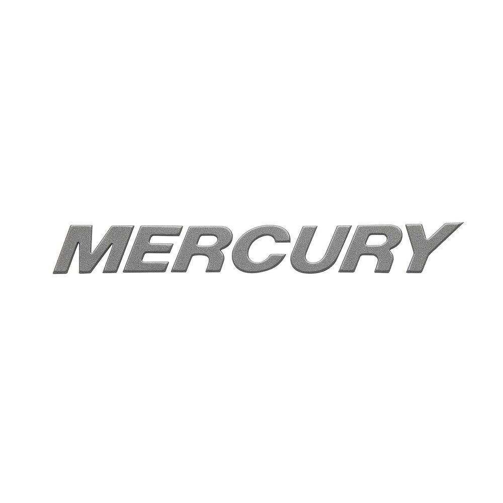 Mercury 8M0147987 3D wordmark decal for V6 V8 V10 outboards