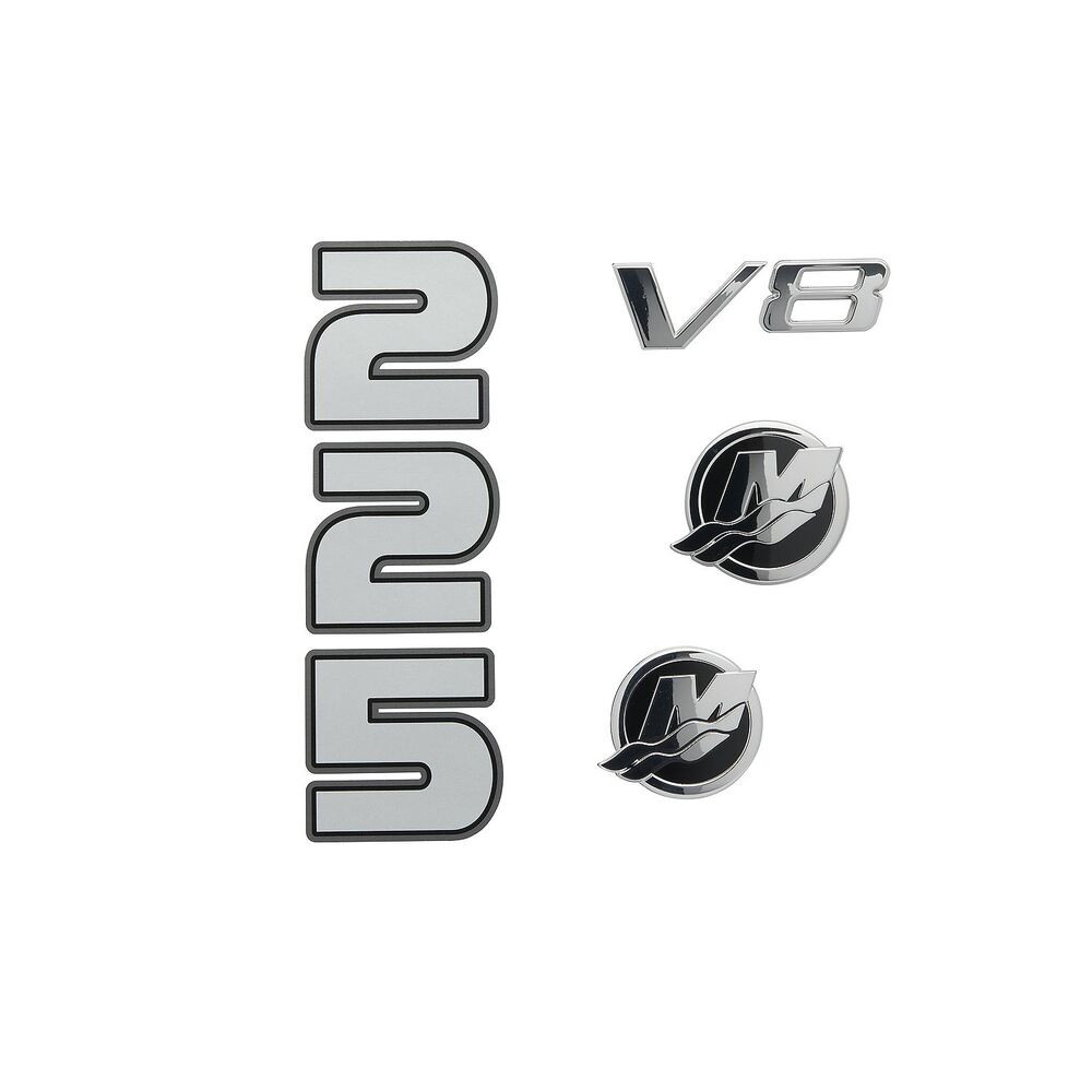 mercury 8M0214855 decal set for 4.6l v8 225hp seapro outboards