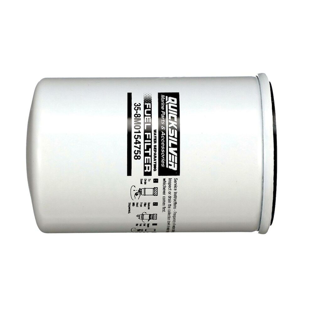 Quicksilver 8M0154758 water separating fuel filter for various marine engines marine fuel system image