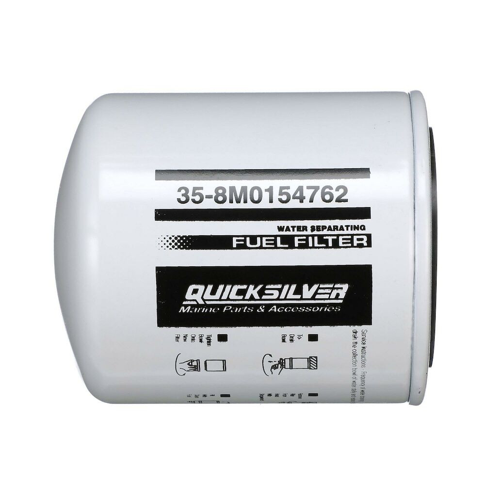 Quicksilver 8M0154762 water separating fuel filter for marine engines corrosion protection image