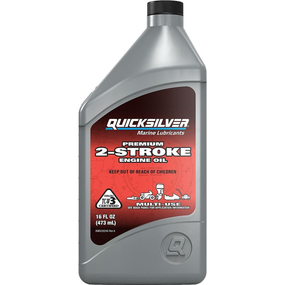 Quicksilver 2-Stroke Premium Marine Engine Oil 1 Pint