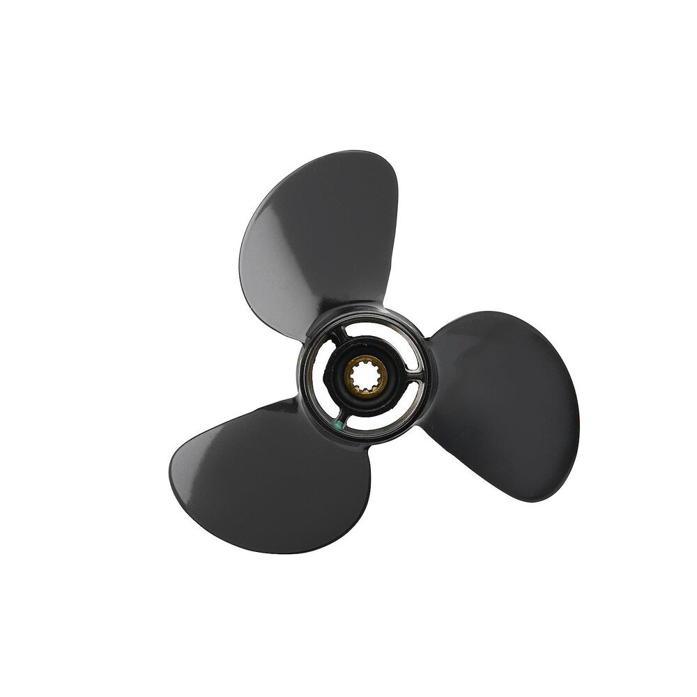 Quicksilver Black Diamond 3-blade aluminum propeller 10.5 x 13 right hand rotation