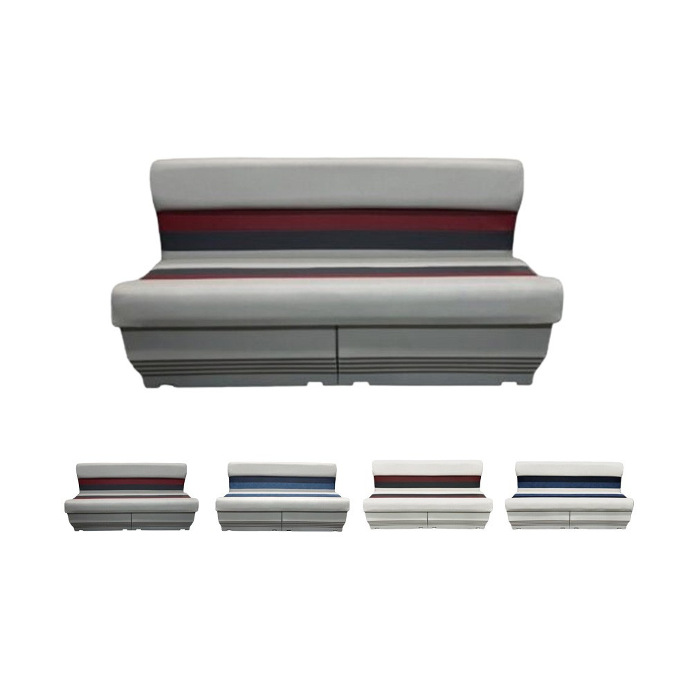 Horizon Boat Seat Premium Series 55" Pontoon Bench Seat Cushion w/2 Bases Thumbnail Image