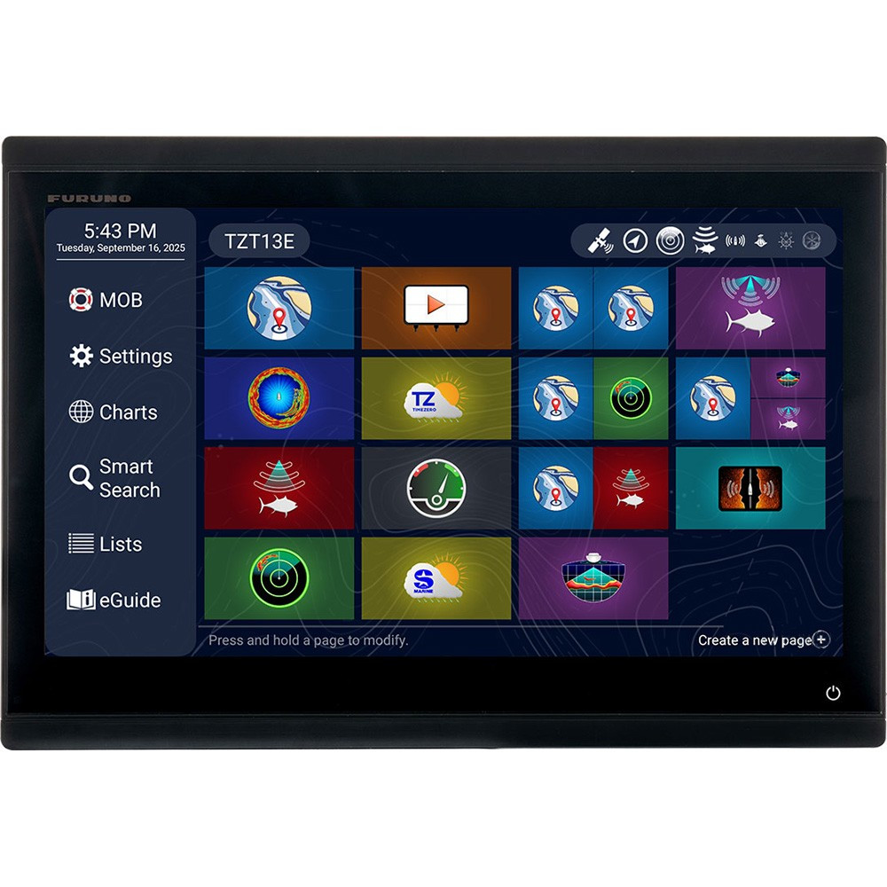 Furuno TZT13E Multi-Function Display Fishfinder\/Chartplotter