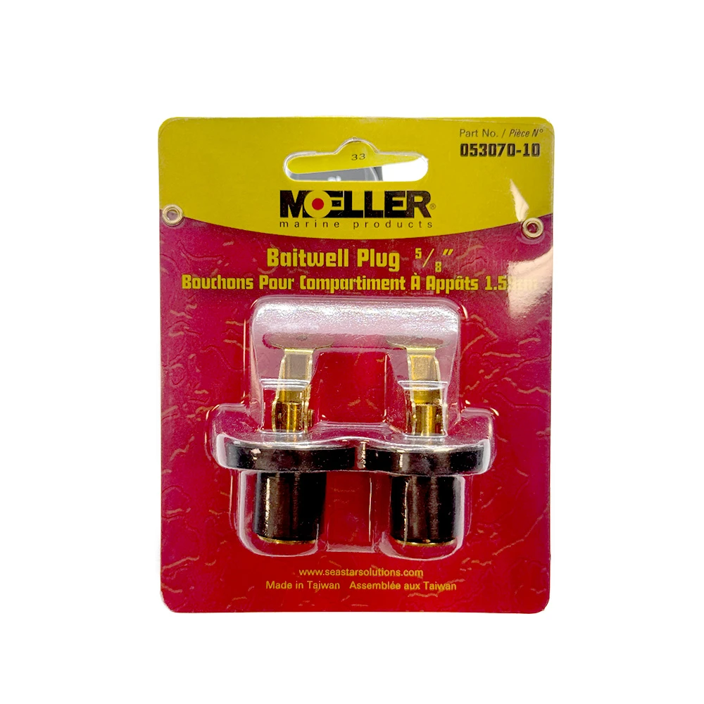 Moeller Marine 5/8" Brass Baitwell Plug - 2 Pack Image