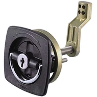 Perko 0931DP1BLK black flush lock with offset cam bar