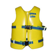 Super Soft Vinyl-Coated Medium Youth Life Jacket - Yellow
