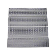 Patriot Docks Gray Poly 4' x 4' Deck Section w/ 2 Alum. Stringers