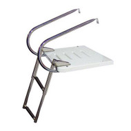 JIF 2-Step I/O Transom Platform w/ Over Platform Ladder