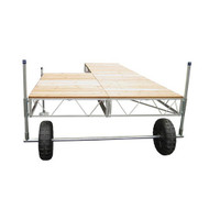 Patriot Docks Patio Roll-In  Dock w/ Cedar Decking