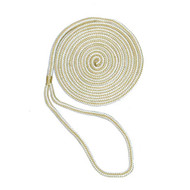 Aamstrand Double Braid Nylon Colored Dock Lines - Gold & White