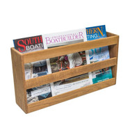 Whitecap Teak Double-Wide Magazine Rack Whitecap Teak Double-Wide Magazine Rack