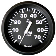 Faria Euro Black 4" Tachometer - 7,000 RPM (Gas - All Outboard) Faria Euro Black 4" Tachometer - 7,000 RPM (Gas - All Outboard)