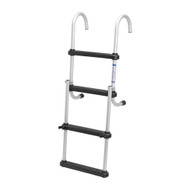 JIF Marine Stainless 4 Step Removable Folding Pontoon Ladder