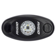Rigid Industries A-Series Black Low Power LED Light - Single - Amber 