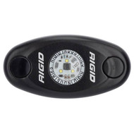Rigid Industries A-Series Black Low Power LED Light - Single - Cool White 