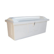 Taylor Made 72" W Top Seat Fiberglass Dock Box Taylor Made 72" W Top Seat Fiberglass Dock Box