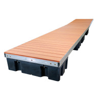 Patriot Docks Floating Dock w/ Brown Aluminum Decking Image