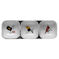 Regata 4 Piece Melamine Snack Set 