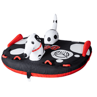 HO Sports 3 Rider Dog Towable Tube - Front View HO Sports 3 Rider Dog Towable Tube - Front View