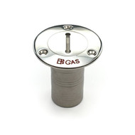 Whitecap Stainless Gas Hose Deck Fill - Chain & Key Whitecap Stainless Gas Hose Deck Fill - Chain & Key