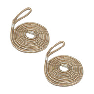 Gen3 Marine Double Braid Nylon Fender Line - Gold/White Gen3 Marine Double Braid Nylon Fender Line - Gold/White