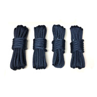 2 Pack 3/8 Inch 15 FT Double Braid Nylon Dock Line Mooring Rope for Boat  Marine