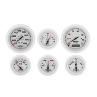 Faria Dress 6 Inboard Motor Gauge Boxed Set, White