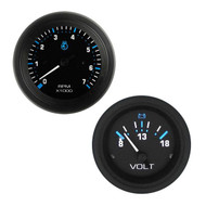 Sierra 69725P Eclipse Series OB Twin Engine Gauge Kit