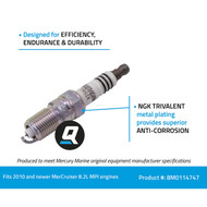 Quicksilver 33-8M0114747 Spark Plug BPR6ES Image