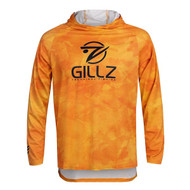 Gillz Men's Contender Burnt UV Hoodie - Sun Orange