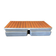 Patriot Docks Premium Floating Platform w/ Brown Aluminum