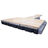 Patriot Docks Premium "T" Floating Dock w/ Cedar Decking Image