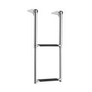 Whitecap Telescoping Stainless Steel Ladder Extended 2 steps