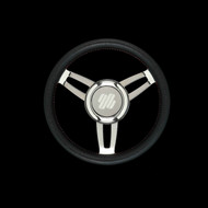 Uflex Foscari 13.8" Black Vinyl Grip Steering Wheel
