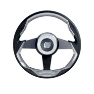 Uflex Grimani 13.8" Steering Wheel - Blk Al. Spokes