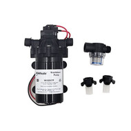 Whale 12V 3.5GPM Washdown Pump with the included inlet strainer and barbed connections. Whale 12V 3.5GPM Washdown Pump with the included inlet strainer and barbed connections.