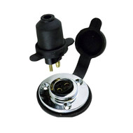 Perko 1190DP0CHR chrome-plated zinc watertight deck connection