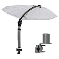 TACO Marine White ShadeFin Mini Round Rail Mount Kit TACO Marine White ShadeFin Mini Round Rail Mount Kit