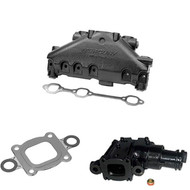 Quicksilver 2002 & Newer MerCruiser 4.3L Dry Joint Exhaust Manifold Kit Quicksilver 2002 & Newer MerCruiser 4.3L Dry Joint Exhaust Manifold Kit