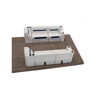 Wise DLX Front Lounge Pontoon Furniture Set Thumbnail Wise DLX Front Lounge Pontoon Furniture Set Thumbnail