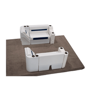 Wise DLX Couch & Leanback Pontoon Furniture Set Image Wise DLX Couch & Leanback Pontoon Furniture Set Image