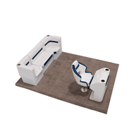 Wise DLX Rear Couch & Console Pontoon Furniture Set Thumbnail