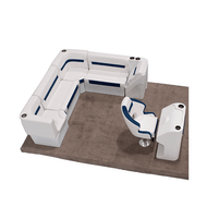 Wise DLX Rear L & Console Pontoon Furniture Set Image