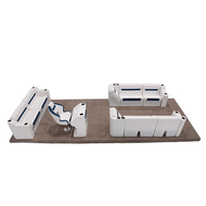 Wise DLX Full Lounge Pontoon Furniture Set Image Wise DLX Full Lounge Pontoon Furniture Set Image