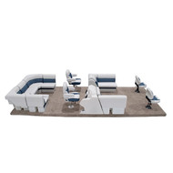 Lippert Sunset Dual Bucket Fishing Pontoon Furniture Set Thumbnail Image Lippert Sunset Dual Bucket Fishing Pontoon Furniture Set Thumbnail Image
