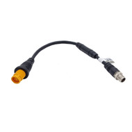 Navico Ethernet Adapter M12 8-Pin Male - Yellow 5-Pin Female - 1.2'
