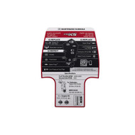 Mercury 8M0142540 maintenance schedule decal for 3.4L V6 175hp pro XS outboards