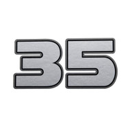 Mercury 8M0154663 35hp rear decal for 4-cyl EFI jet outboards