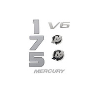 mercury 8M0214844 decal set for 3.4l v6 175hp fourstroke outboards